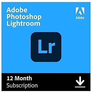 1-Year Adobe Lightroom CC $60, 1-Year Adobe Creative Cloud w/ 100GB Cloud Storage $290 & More