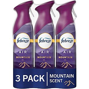 3-Pack 8.8-Oz Febreze Air Freshener Spray (Mountain Scent) $6.90 w/ Subscribe & Save