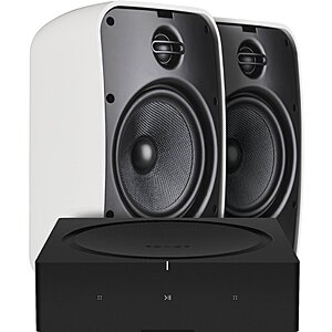 Sonance - 2.0-Ch. Outdoor Speaker System Powered By Sonos (incl. Sonos Amp) - $799 at Best Buy $799.99