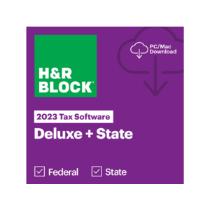 H&R Block 2023 Deluxe + State Software (PC/Mac Digital Download) $20 + Free Shipping