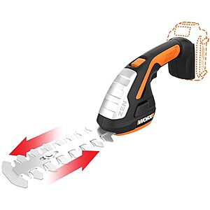 4" Worx Cordless Shear & 8" Shrub Trimmer (Tool Only) $40, Todocope 2-in-1 8V Quick Charge Cordless Grass Shears and Grass Trimmer w/ Battery & Charger $30 + Free Shipping w/ Prime