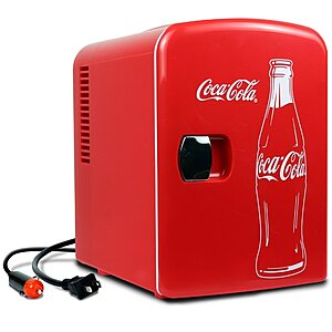 4L Coca-Cola Portable Cooler/Warmer w/ 12V & AC Cords (Various Colors) $29 + Free Store Pickup