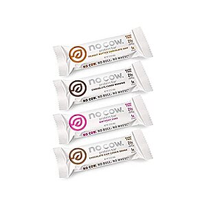 12-Count 2.12-Oz No Cow Plant Based Protein Bars: Top Flavors Pack $20, Sweet Tooth Pack $21, More + Free Shipping w/ Prime