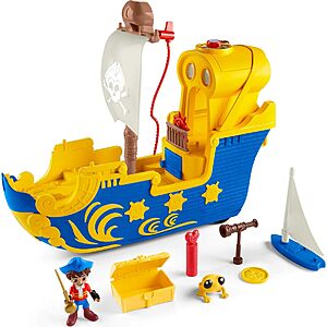 Fisher-Price Santiago of the Seas Interactive Pirate Ship Playset w/ Lights & Sounds $14.49 + Free Shipping w/ Prime or on $35+