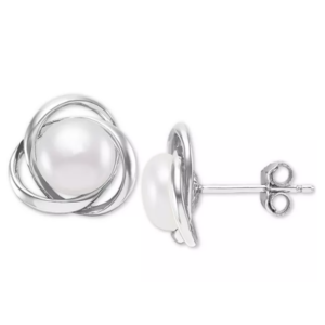 Macy's Fine Jewelry Flash Sale: 7mm Giani Bernini Cultured Freshwater Pearl Love Knot Stud Earrings $18.75, More + Free Store Pickup or Free Shipping on $25+