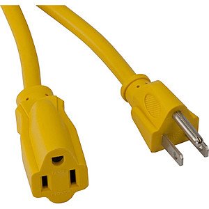 Bayco 16/3 Extension Cord 25 ft. - $4.60 at Amazon + FS with Prime