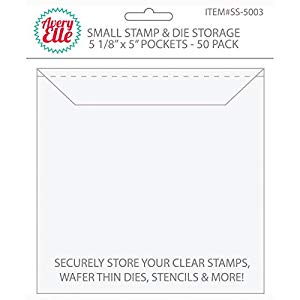 Avery Elle SS-5003 Stamp and Die Storage Pockets, Small 5 1/8 x 5 inch, Set of 50- $4.74 AC at Amazon + FS with Prime