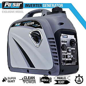 Pulsar 2300 Peak Watt Digital Inverter Generator With 80cc OHV Engine G2319N $299