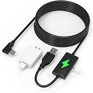Kuject Design 16Ft Link Cable for Oculus Quwest 2 w/ Seperate Charging Port $16.9