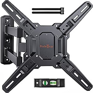 Perlegear UL Listed Full Motion TV Mount for Most 26–60 inch Flat or Curved TVs up to 82 lbs $12.63