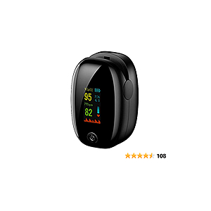 Konsung Pulse Oximeter Fingertip SpO2 Blood Oxygen Saturation Monitor (Without Bluetooth) - $$10.99