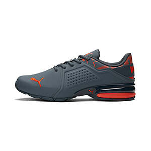 PUMA Men's Viz Runner Repeat Running Shoes - Wide Width (Dark Slate/Cherry Tomato) $22.50