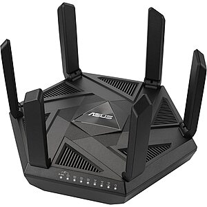 ASUS RT-AXE7800 Tri-band WiFi 6E Router, 6 GHz Band, 2.5G Port, $249.99 AC