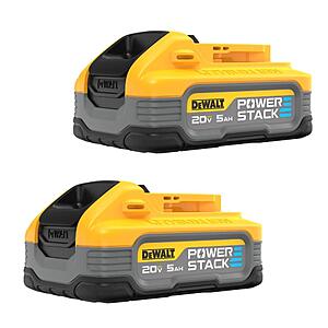 2-Pack DeWalt Power Stack 20v Max 5Ah Batteries + Free Bonus Bare Tool of Choice $250 + Free Shipping