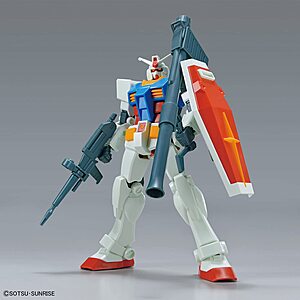 Bandai Hobby Mobile Suit Gundam: 1/144 RX-78-2 Gundam (Full Weapons Set) Entry Grade Model Kit $8.50 + Free Shipping w/ Prime or on $35+