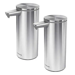 Costco Membership Required --- Simplehuman Rechargeable Sensor Soap Dispenser, 2-pack for $79.99. Free shipping.