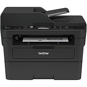 Brother Factory Refurbished DCPL2550DW Monochrome Laser All-in-One Printer with Duplex, Wireless, ADF $151.99