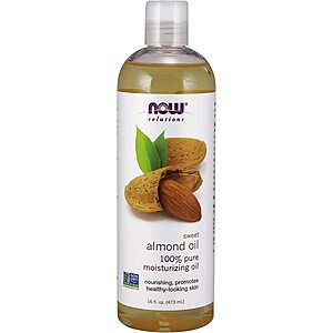 16-Oz Now Solutions Natural Moisturizing Sweet Almond Oil $2 + Free Shipping w/ Prime