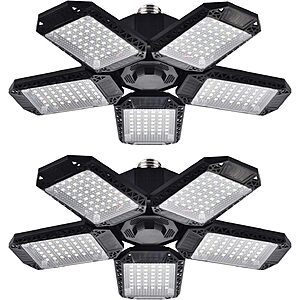 2-Pack 120W Mefflypee Deformable LED Garage Ceiling Lights (12000LM, E26/E27) $14.90 + Free Shipping