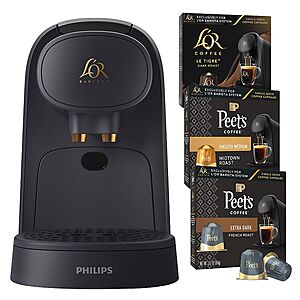 L'OR Barista Coffee and Espresso System w/ 30 Coffee Capsules (Various Flavors) + $10 Kohl's Cash for $85 + Free Shipping or Free Store Pickup at Kohls
