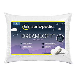 Select Walmart Stores: 26" x 20" SertaPedic Dreamloft Bed Pillow (Standard Size) $5 (Limited Availability)