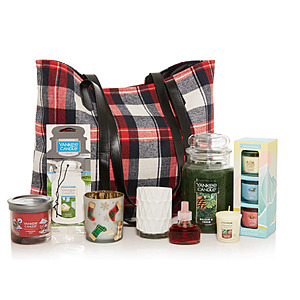Yankee Candles: $20 off $50 or $50 off $100: 10-Count Mini Candles (Mix & Match) + 9-Piece Festive Tote Gift Set $50 & More + Free Shipping on $50+