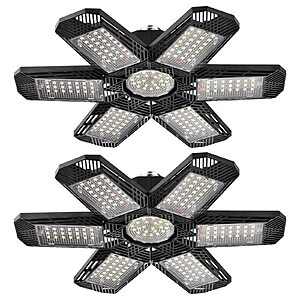 2-Pack Zzenrysam 120W 6-Panel Deformable LED Garage Ceiling Lights $14 + Free Shipping w/ Prime or $35+
