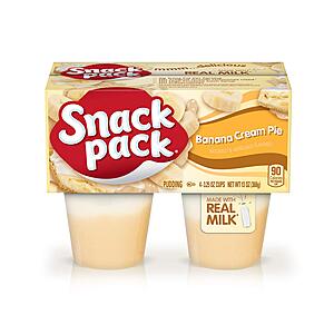 12-Pack 4-Count 3.25-Oz Snack Pack Pudding Cups (Banana Cream Pie) $10.80 w/ S&S + Free Shipping w/ Prime or $35+