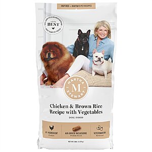 20-lbs Martha Stewart Dry Dog & Cat Food (Various Flavors) + $20 Chewy eGift Card from $24.35 w/ Autoship & More + Free Shipping