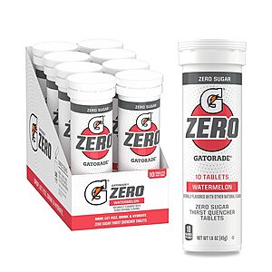YMMV Select Amazon Accounts: 80-Count Gatorade Zero Tablets (Watermelon) $11.20 w/ S&S or less + Free Shipping w/ Prime or $35+