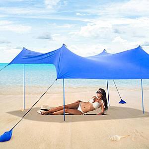Costway 7' x 7' Family Beach Tent Canopy Sunshade $62.95 with Free Shipping