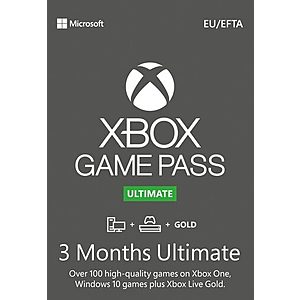 3 Months Xbox Game Pass Ultimate [Instant e-delivery] $29.99