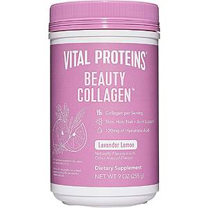 9-Oz Vital Proteins Beauty Collagen Peptides Powder Supplement, 120mg of Hyaluronic Acid $13.75 w/S&S + Free Shipping w/ Prime or on $25+