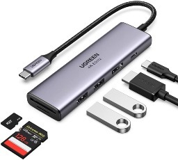 UGREEN 6 in 1  USB C Hub 4K 60Hz Docking Station $17.54 & More + Free Shipping w/ Prime or Orders $25+