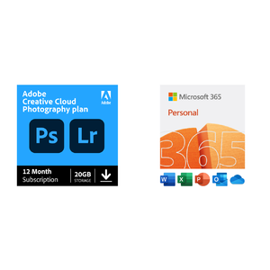 Adobe Creative Cloud Photography Plan + Microsoft 365 Starting at $123.87 & More