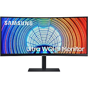 Samsung EDU/EPP: 34" Curved S65UA Ultra WQHD High Resolution Monitor with 1000R curvature and USB-C - $419.99 with Free Shipping