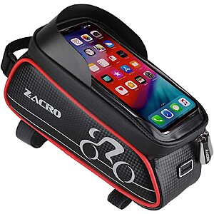 Zacro Bicycle Front Frame Phone Holder Bag (for Smartphones Under 6") $5
