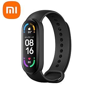 Xiaomi Mi Band 6 Fitness Tracker - 1.56'' AMOLED Touch Screen, SpO2, 5ATM Water Resistant, 14 Days Battery Life, 30 Sports Mode $24.99