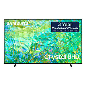 Select Sam's Club Stores: 85" Samsung CU8000 Crystal UHD 4K Smart Tizen TV $769.30 In-Store Purchase Only