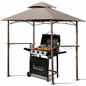 Costway 8 x 5 Feet Outdoor Barbecue Grill Gazebo Canopy Tent BBQ Shelter $119 + Free Shipping