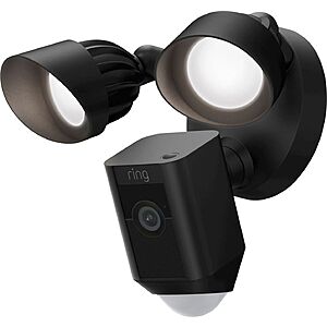 Ring - Floodlight Cam Plus Outdoor Wired 1080p Surveillance Camera - Black $139.99 + Free Shipping