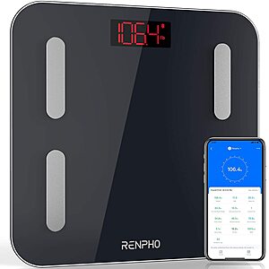 Renpho BMI Smart Digital Weight Scale w/ Smartphone Bluetooth App Sync $9.99 @ Amazon