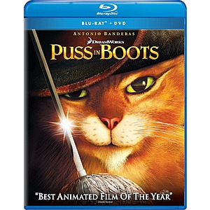 Puss in Boots (Blu-ray + DVD) $3.19 + Free Shipping