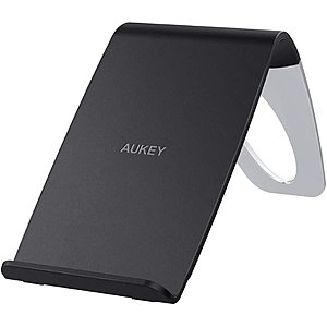 Aukey Qi Wireless Fast Charging Stand w/ 10W, 7.5W & 5W Output Levels $13