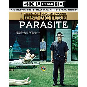 Parasite (4K UHD + Blu-ray + Digital) $12.99 + Free Curbside Pickup @ Best Buy