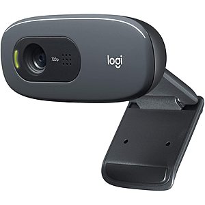 Logitech C270 Desktop or Laptop Webcam, HD 720p Widescreen for Video Calling and Recording - $27.99