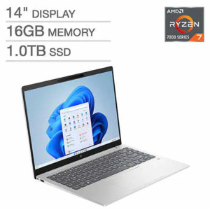 Costco Members: HP Pavilion Plus Laptop 14" OLED Laptop: Ryzen 7 7840U, 16GB RAM, 1TB SSD $699.99 + $15 S/H
