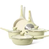 Carote 8Pcs Nonstick Cookware Sets , green granite $49.99