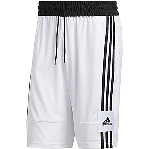 adidas Men's 3G Speed X Shorts (White/Black) $9.60 + Free Shipping