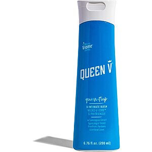 QUEEN V Queen it Up- Intimate Wash, pH friendly, daily use fresh and clean shower gel with lemongrass extract and lactic acid 6.76 fl oz $7.79 & More + FS W/ Prime